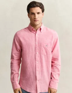 Regular Fit Linen Rich Shirt