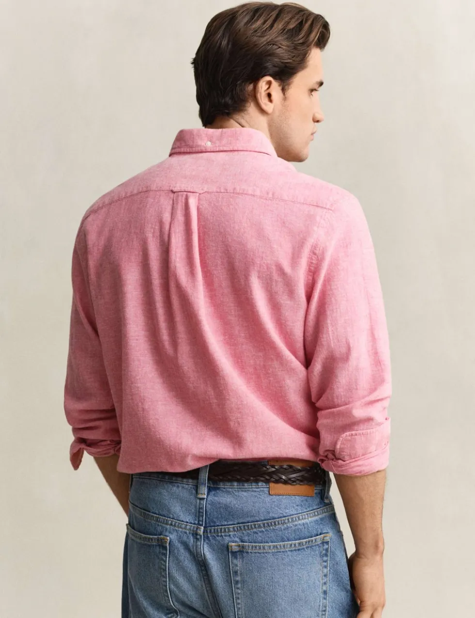 Regular Fit Linen Rich Shirt