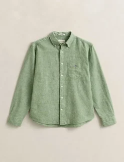 Regular Fit Linen Rich Shirt