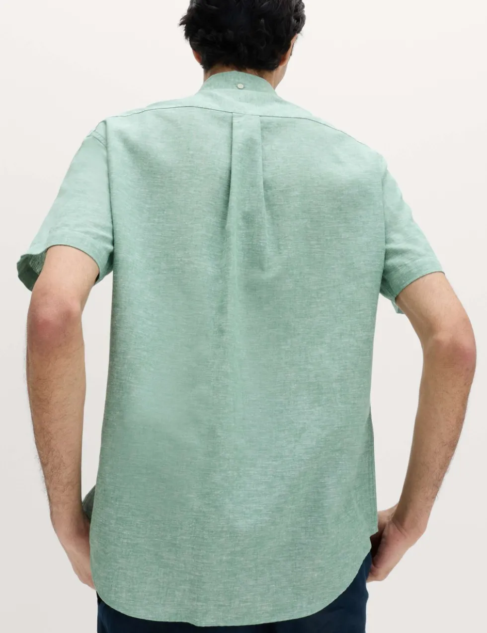 Regular Fit Linen Rich Short Sleeve Shirt