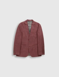 Regular Fit Linen Rich Textured Blazer