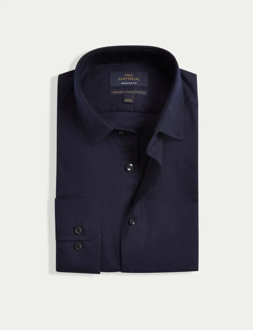 Regular Fit Luxury Cotton Twill Shirt