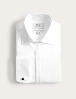 Regular Fit Luxury Cotton Double Cuff Dress Shirt