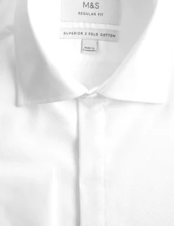 Regular Fit Luxury Cotton Double Cuff Dress Shirt