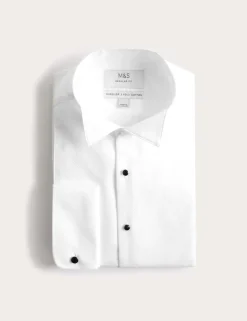 Regular Fit Luxury Cotton Double Cuff Dress Shirt