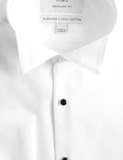 Regular Fit Luxury Cotton Double Cuff Dress Shirt