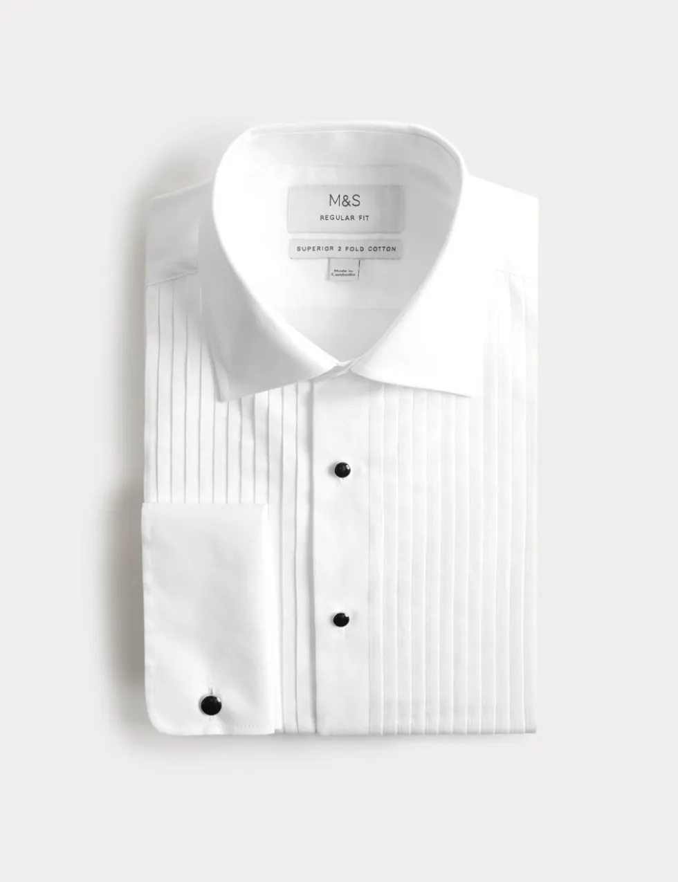 Regular Fit Luxury Cotton Double Cuff Dress Shirt