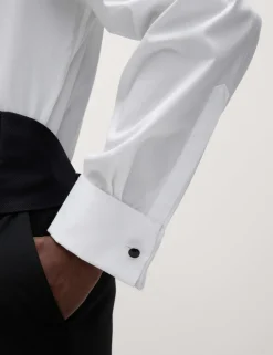 Regular Fit Luxury Cotton Double Cuff Dress Shirt