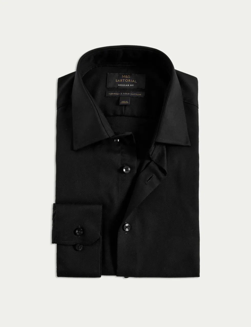 Regular Fit Luxury Cotton Twill Shirt