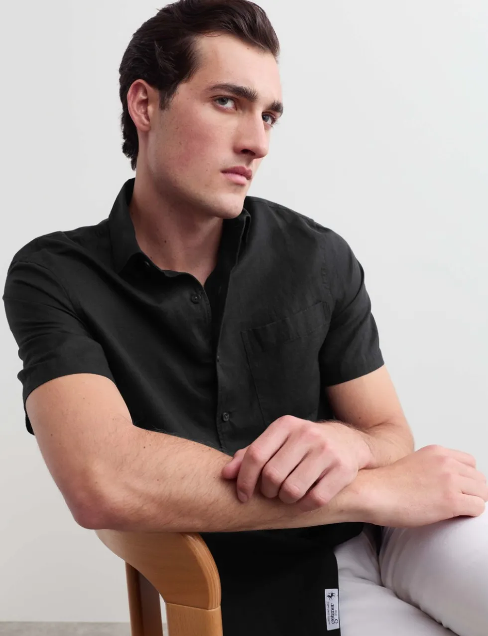 Regular Fit Luxury Linen Cotton Short Sleeve Shirt