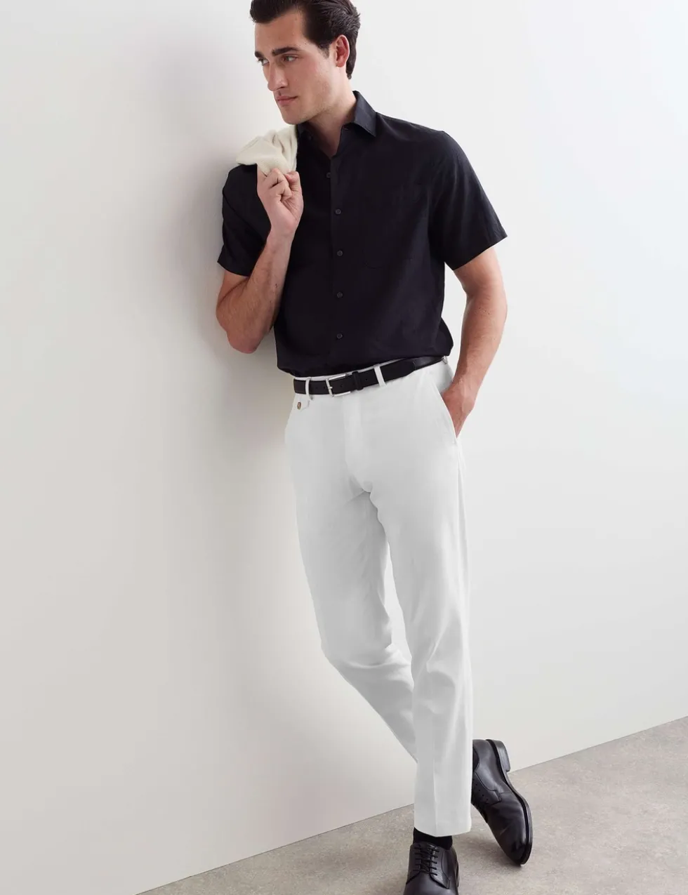 Regular Fit Luxury Linen Cotton Short Sleeve Shirt