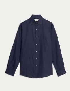Regular Fit Luxury Linen Cotton Shirt