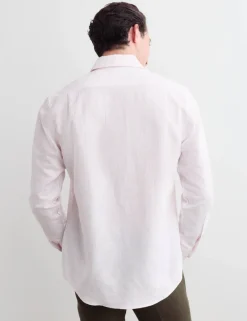 Regular Fit Luxury Linen Cotton Striped Shirt