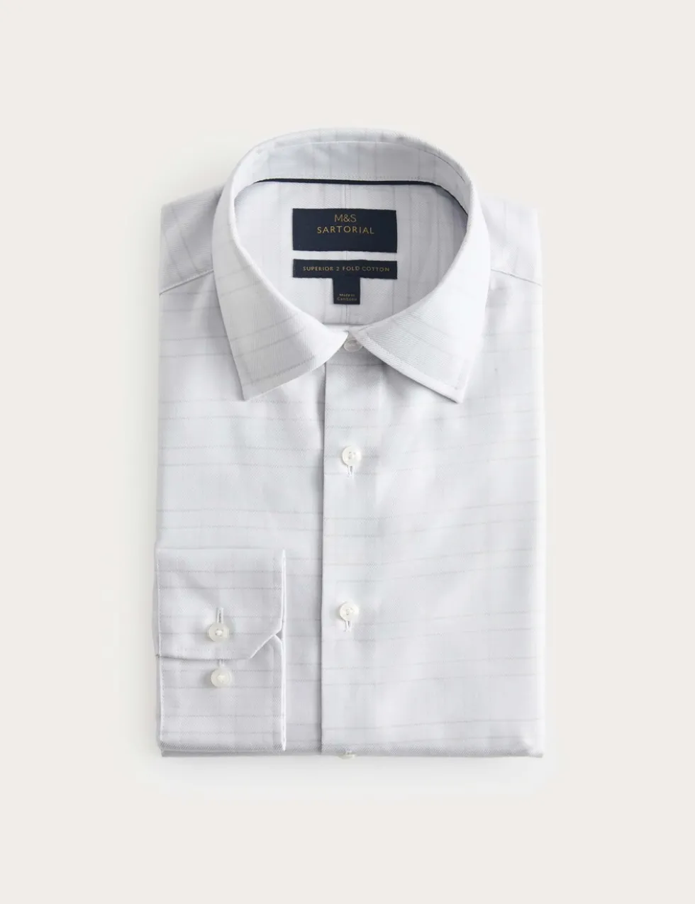 Regular Fit Luxury Pure Cotton Check Shirt