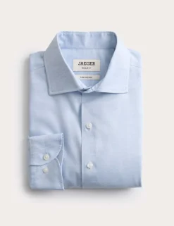 Regular Fit Luxury Pure Cotton Textured Shirt