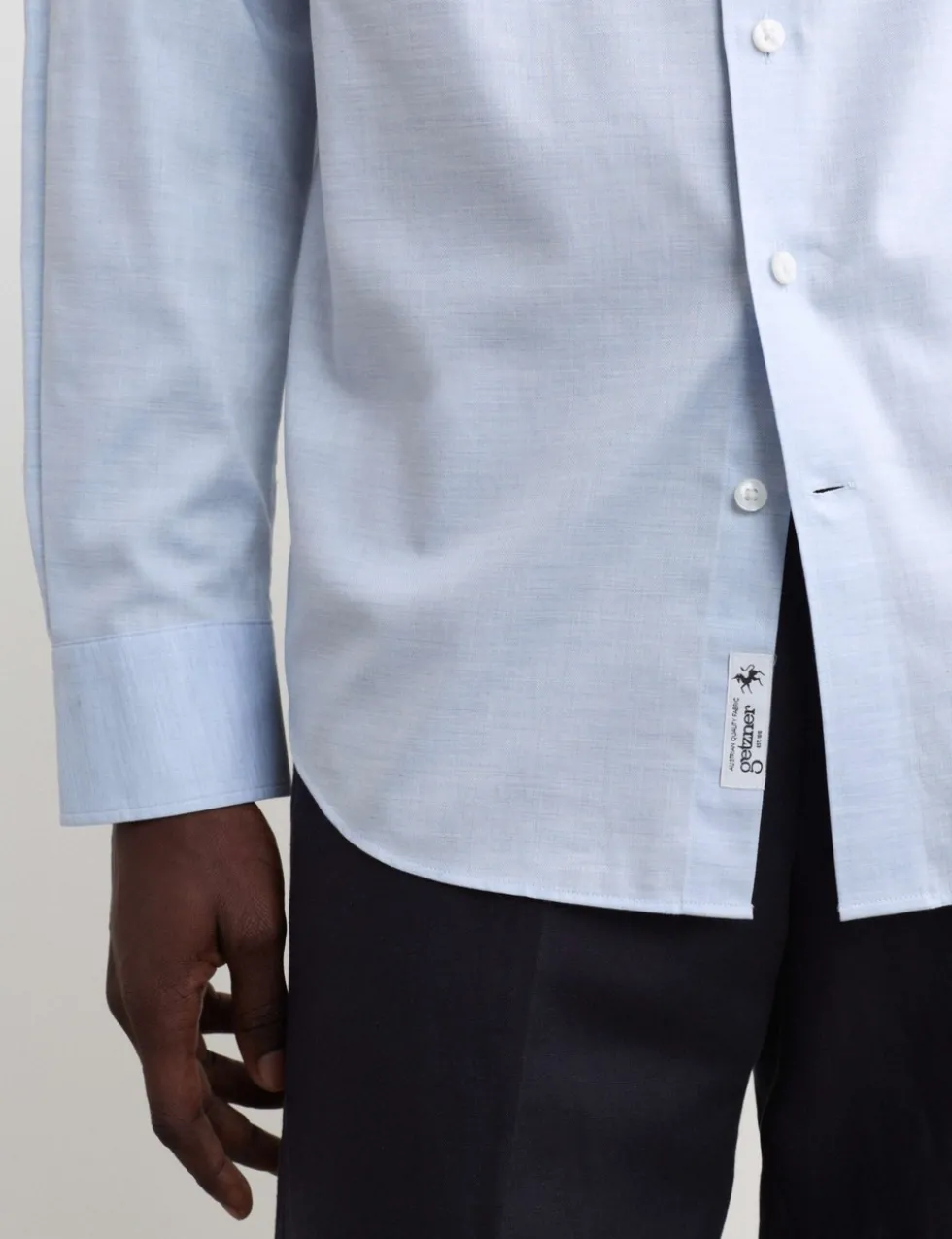 Regular Fit Luxury Pure Cotton Textured Shirt