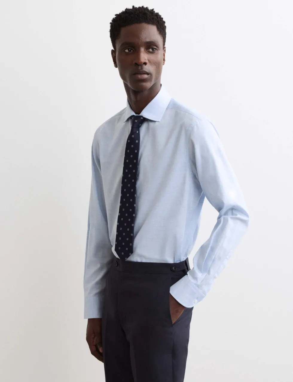 Regular Fit Luxury Pure Cotton Textured Shirt