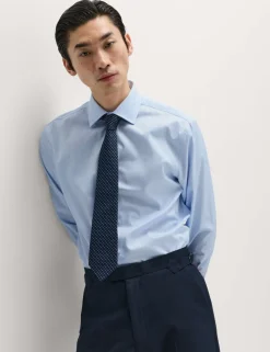 Regular Fit Luxury Pure Cotton Textured Shirt