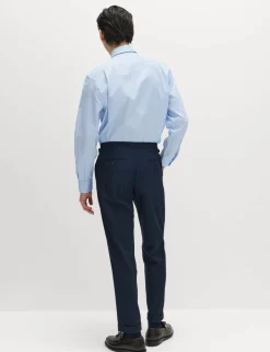 Regular Fit Luxury Pure Cotton Textured Shirt