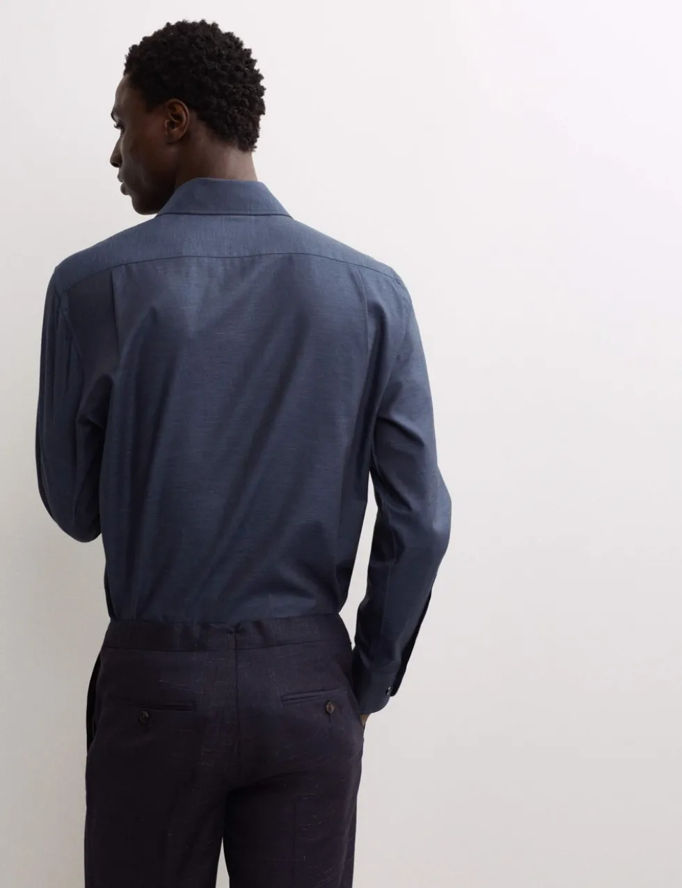 Regular Fit Luxury Pure Cotton Textured Shirt