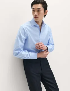 Regular Fit Luxury Pure Cotton Check Shirt