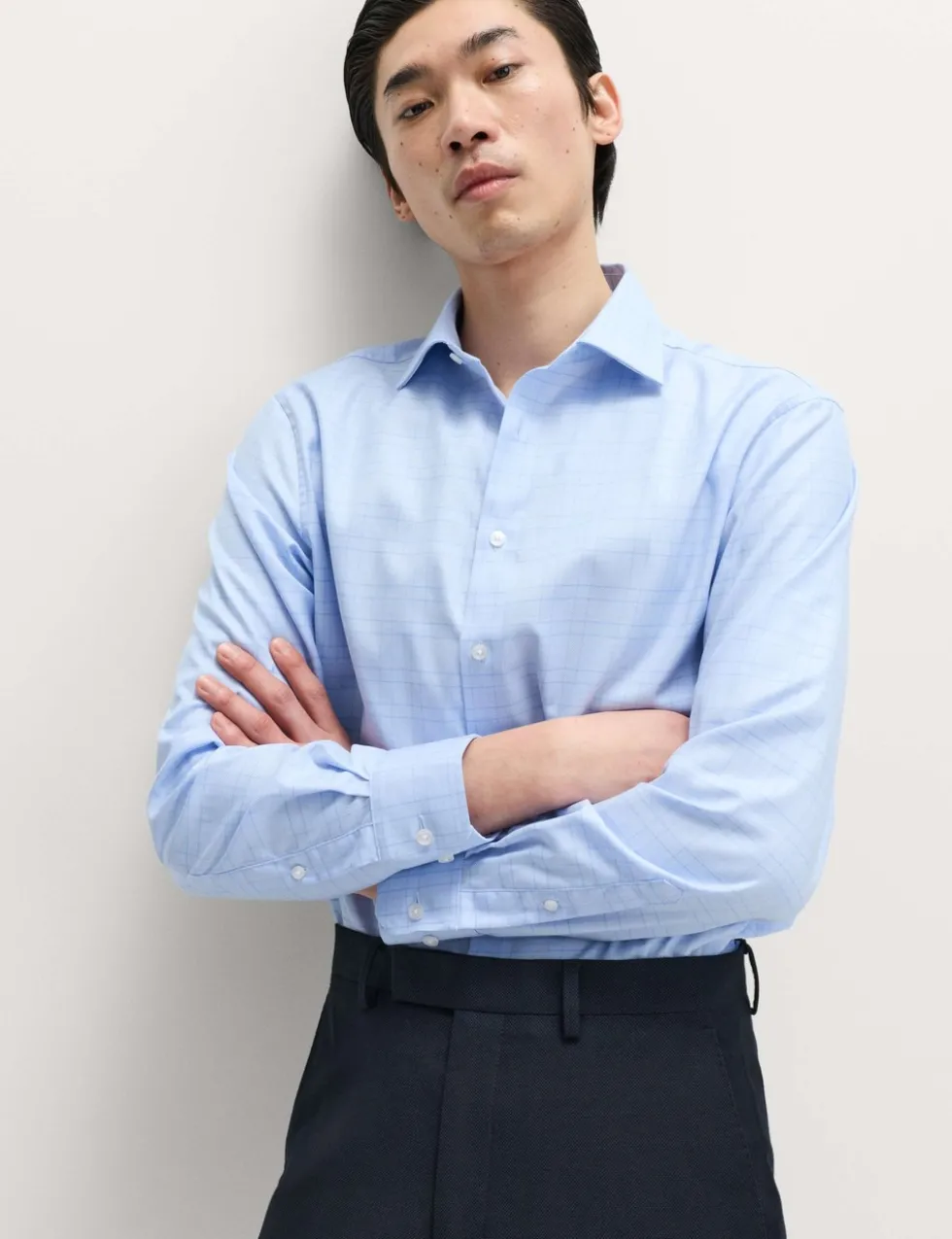 Regular Fit Luxury Pure Cotton Check Shirt