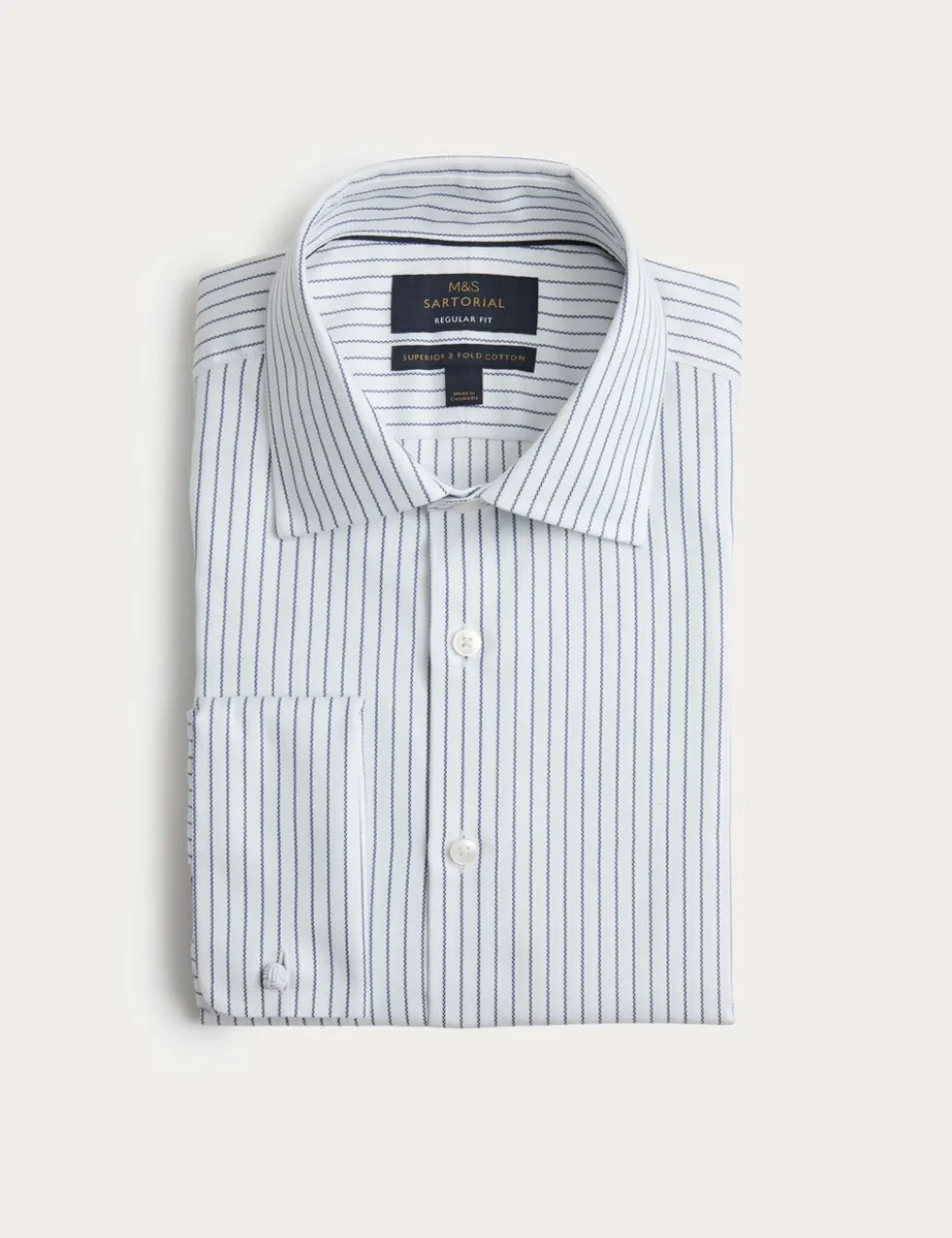 Regular Fit Luxury Pure Cotton Striped Shirt