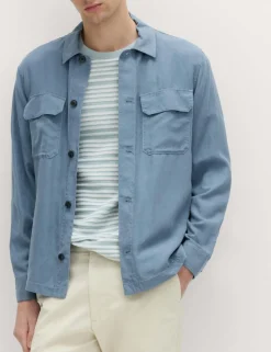 Regular Fit Lyocell Blend Overshirt