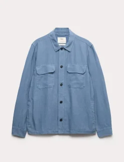 Regular Fit Lyocell Blend Overshirt