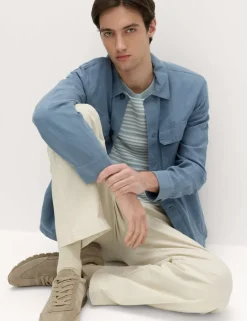 Regular Fit Lyocell Blend Overshirt