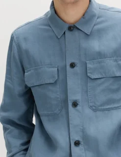 Regular Fit Lyocell Blend Overshirt