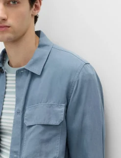 Regular Fit Lyocell Blend Overshirt