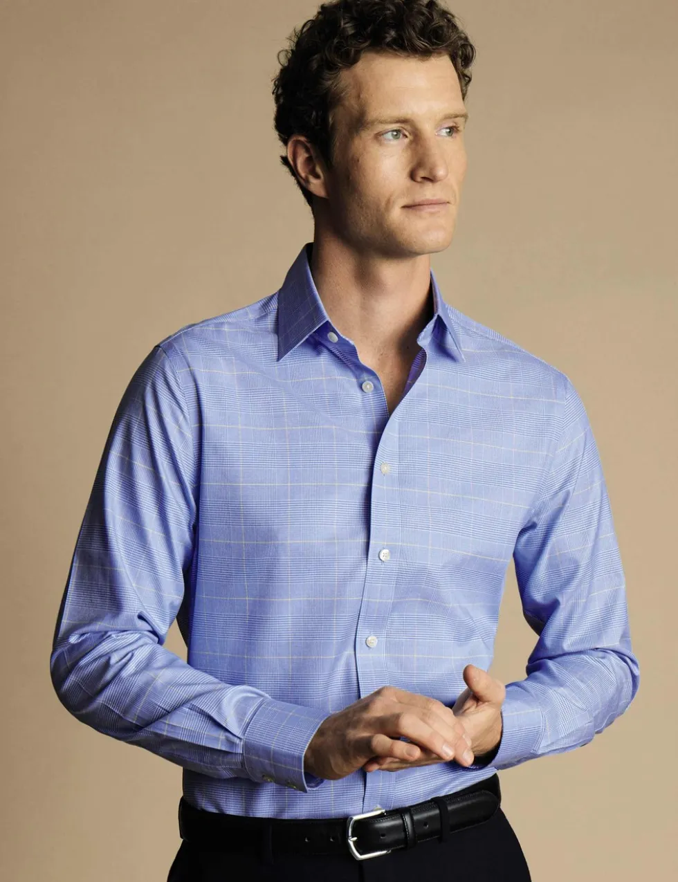 Regular Fit Non Iron Pure Cotton Check Shirt