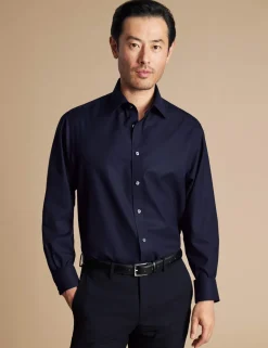 Regular Fit Non Iron Pure Cotton Twill Shirt