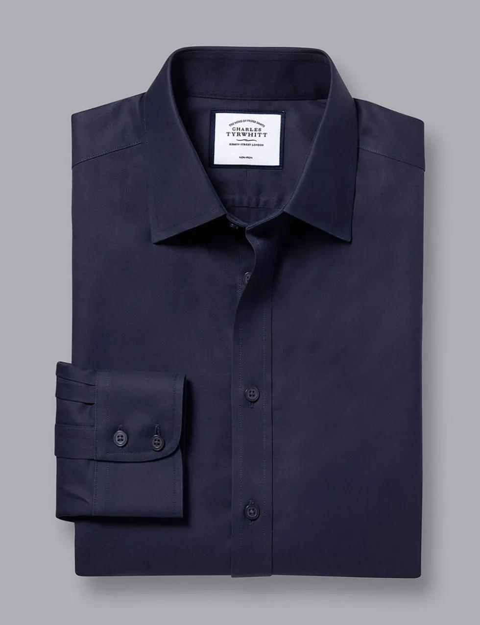Regular Fit Non Iron Pure Cotton Twill Shirt