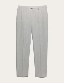 Regular Fit Pinstripe Suit Trousers