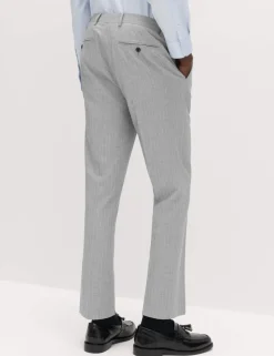 Regular Fit Pinstripe Suit Trousers