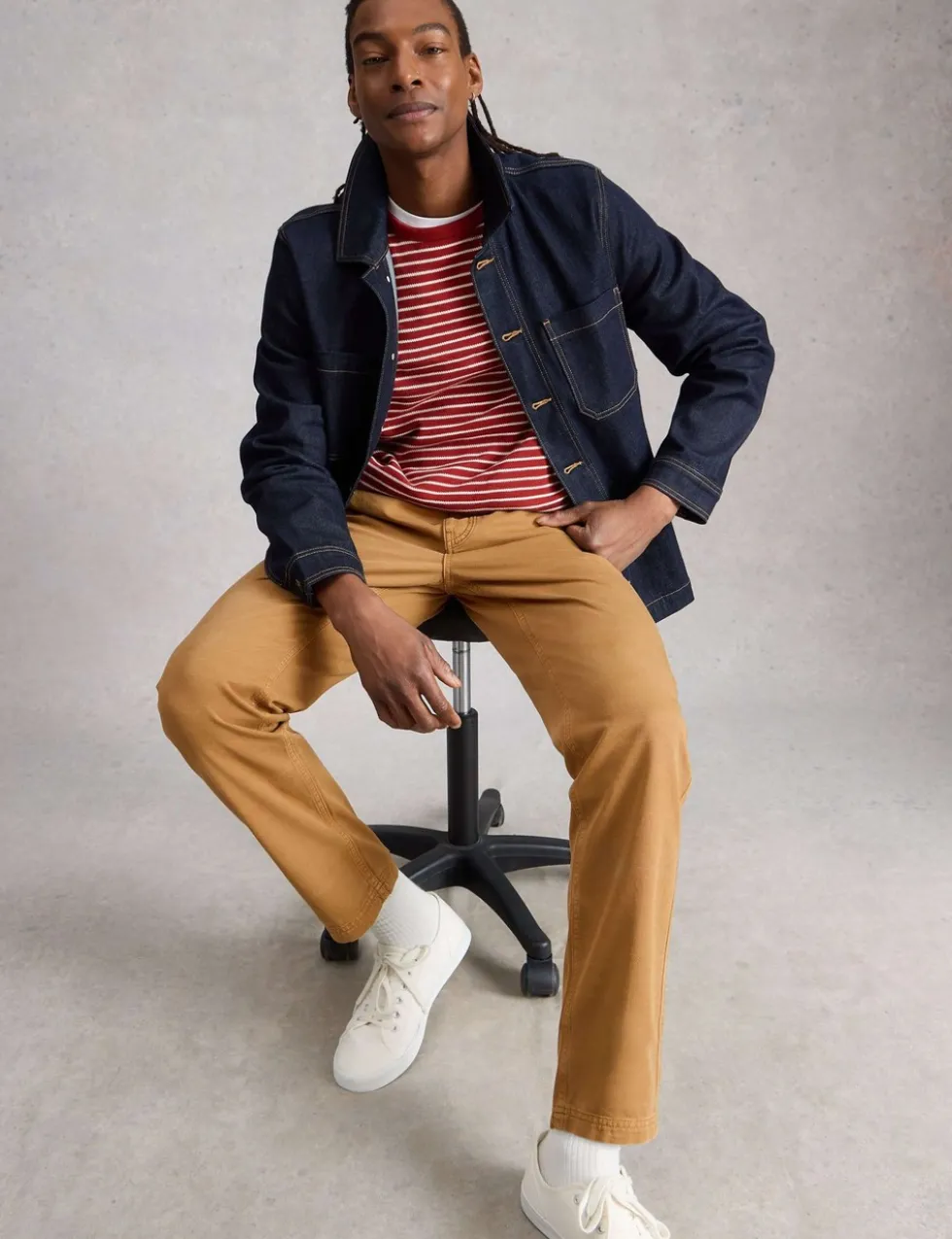 Regular Fit Pure Cotton Chinos