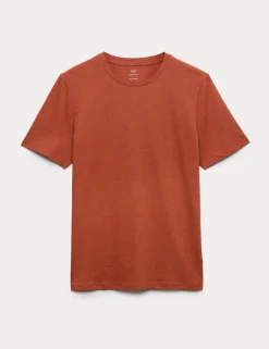 Regular Fit Pure Cotton Crew Neck T-Shirt