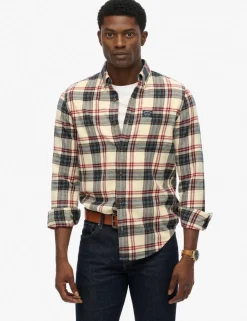 Regular Fit Pure Cotton Checked Flannel Shirt