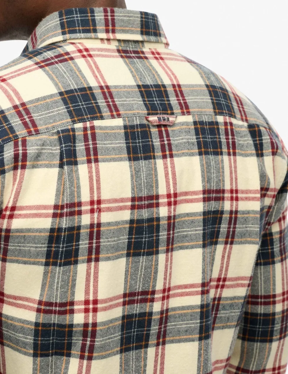Regular Fit Pure Cotton Checked Flannel Shirt