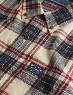 Regular Fit Pure Cotton Checked Flannel Shirt