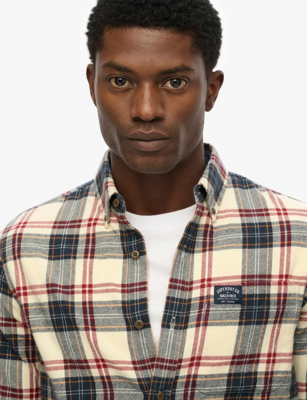 Regular Fit Pure Cotton Checked Flannel Shirt