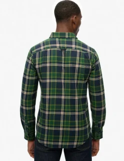 Regular Fit Pure Cotton Checked Flannel Shirt