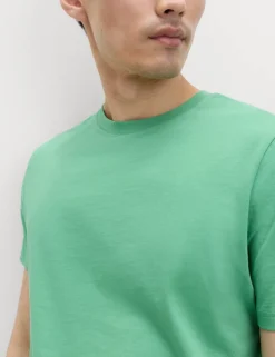 Regular Fit Pure Cotton Crew Neck T-Shirt