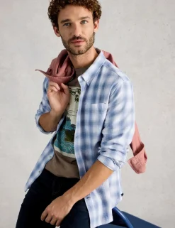 Regular Fit Pure Cotton Checked Shirt