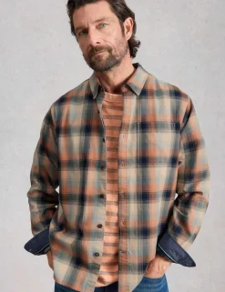 Regular Fit Pure Cotton Checked Shirt