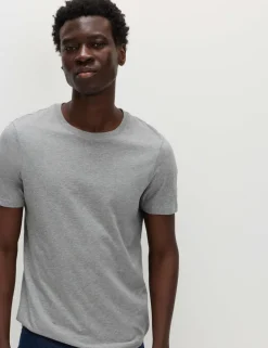 Regular Fit Pure Cotton Crew Neck T-Shirt