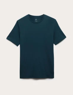 Regular Fit Pure Cotton Crew Neck T-Shirt