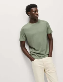 Regular Fit Pure Cotton Crew Neck T-Shirt